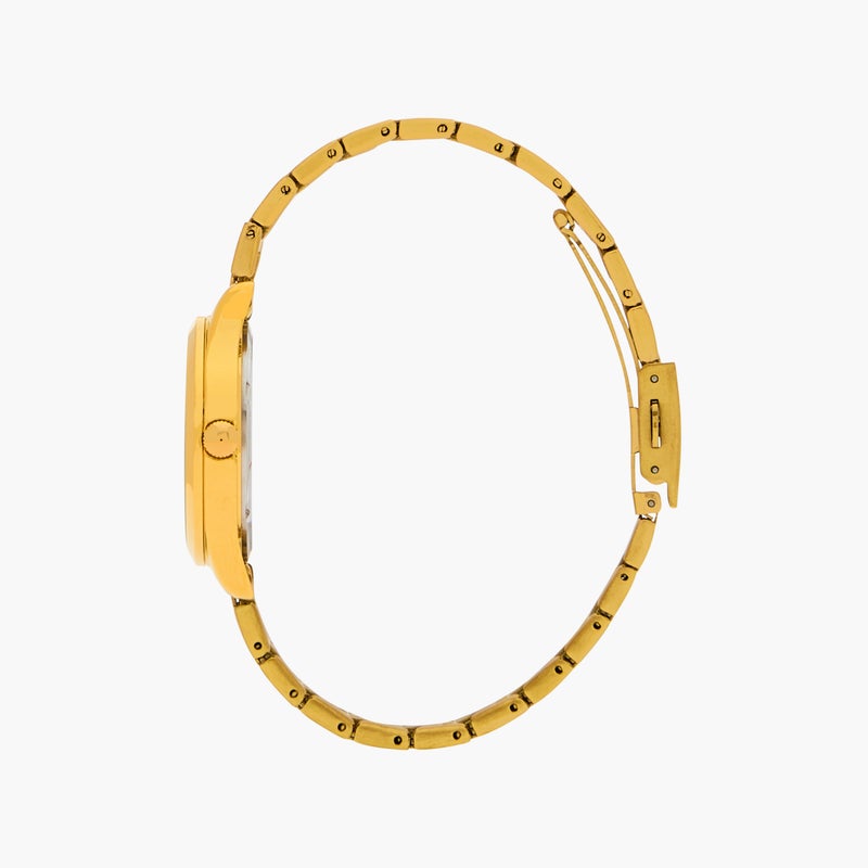 OMAX ساعة يد أنالوج ذهبية للنساء من أومكس - Image 2